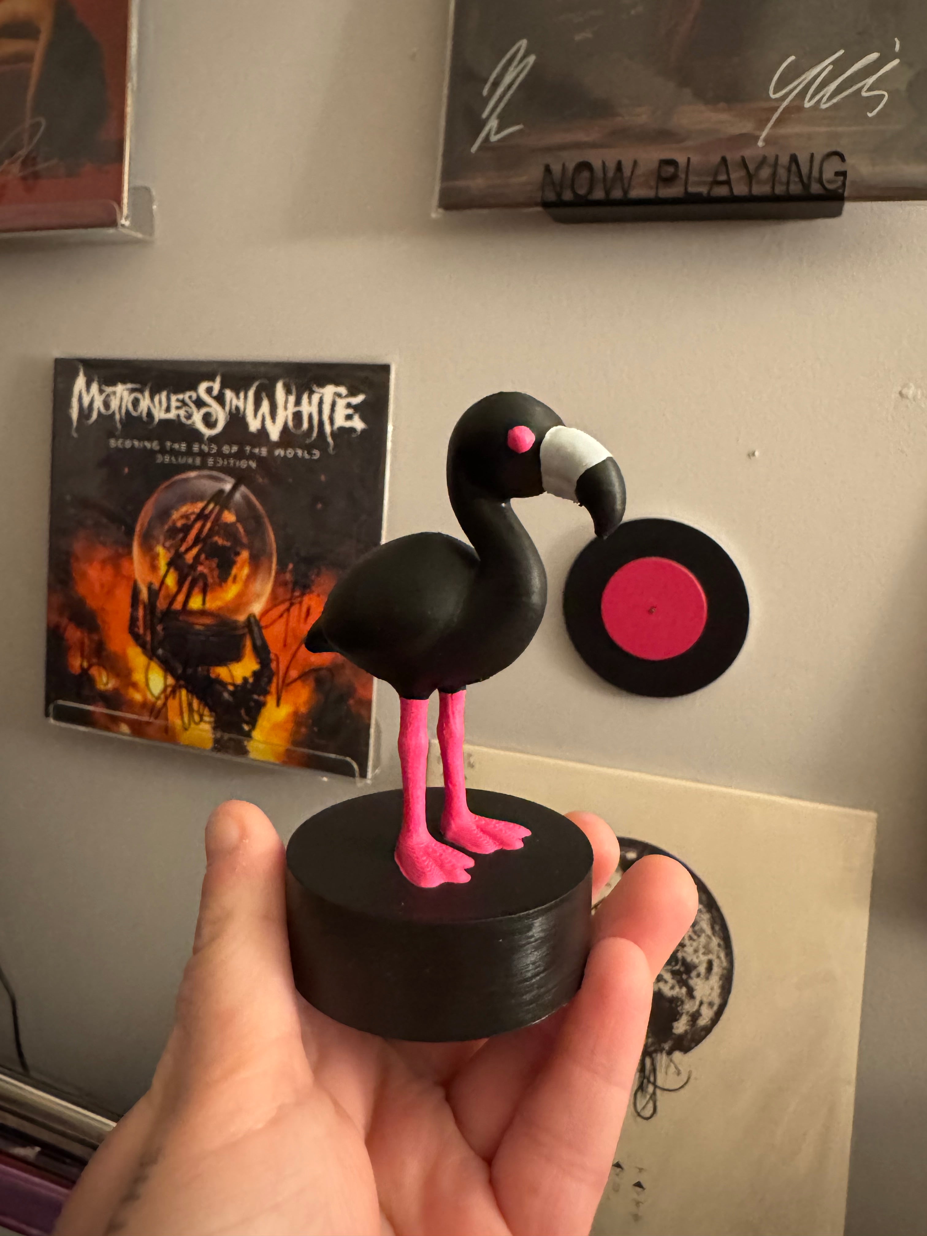 Flamingo Vinyl Record Topper