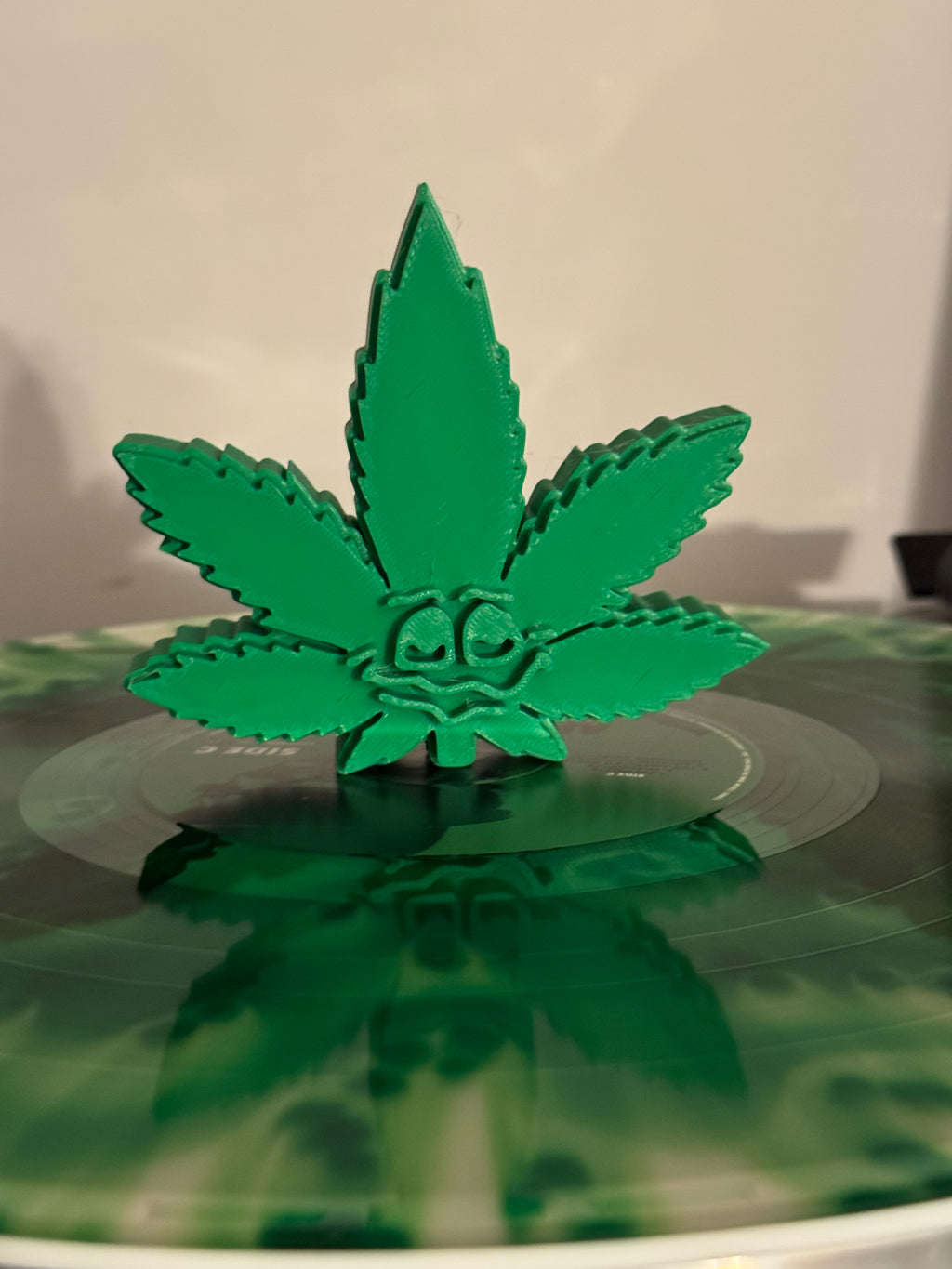 Leaf Face Vinyl Record Topper