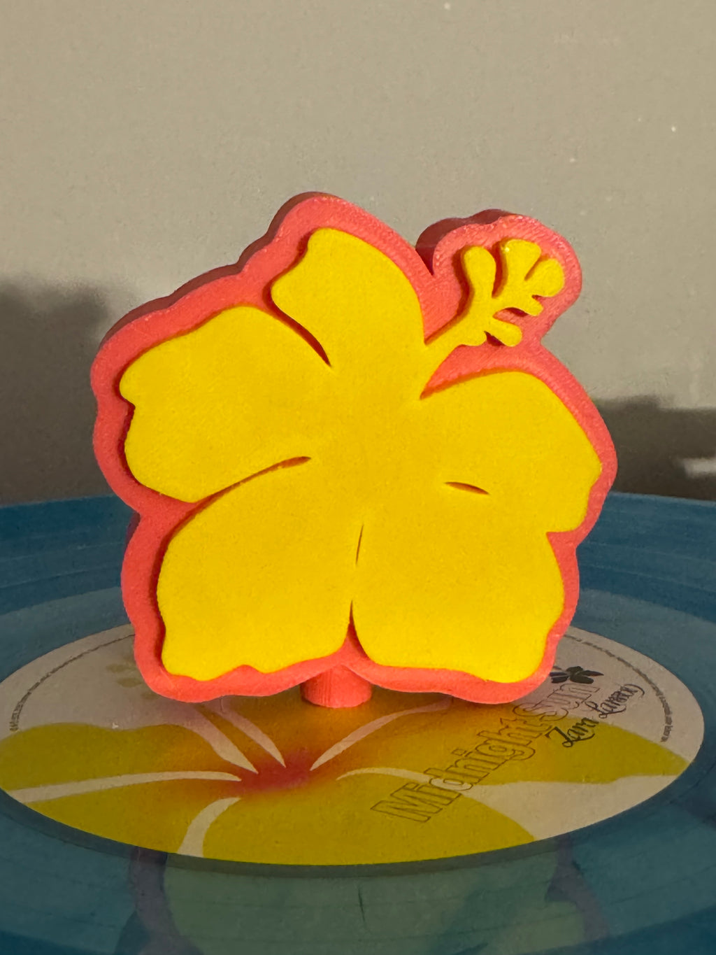 Midnight Flower Vinyl Record Topper