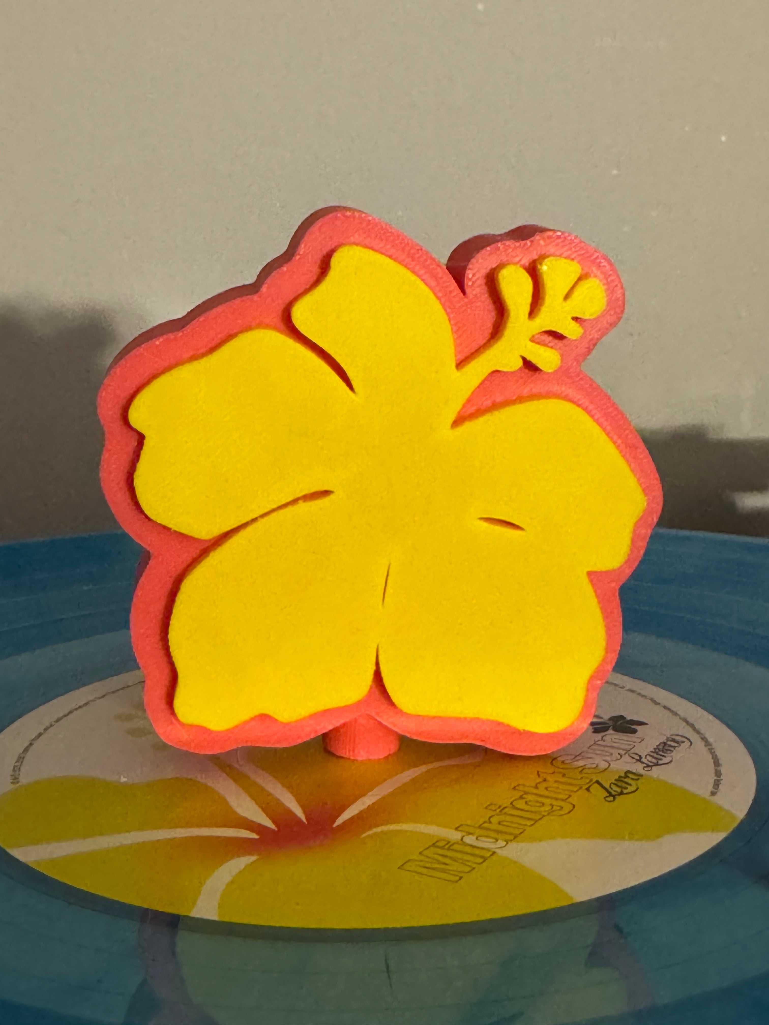 Midnight Flower Vinyl Record Topper