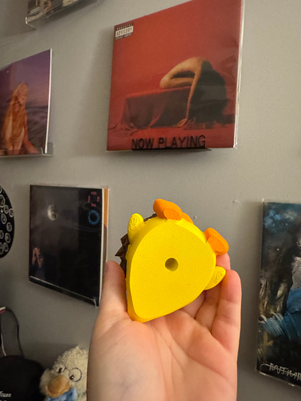Numbered Duck vinyl record topper