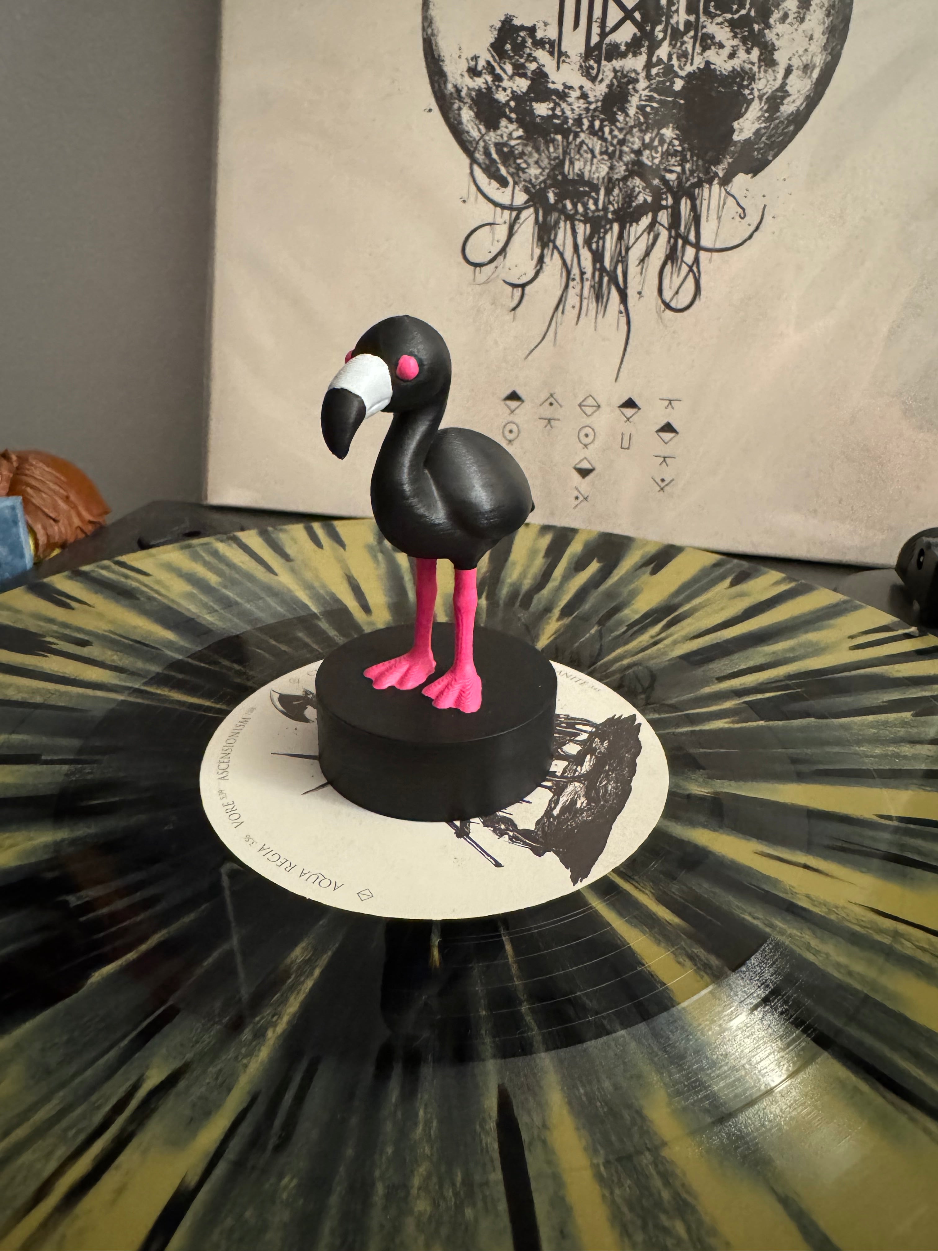 Flamingo Vinyl Record Topper