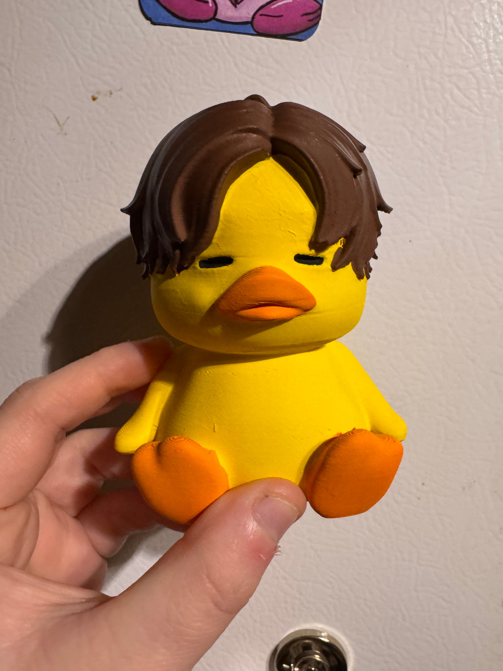 Numbered Duck vinyl record topper