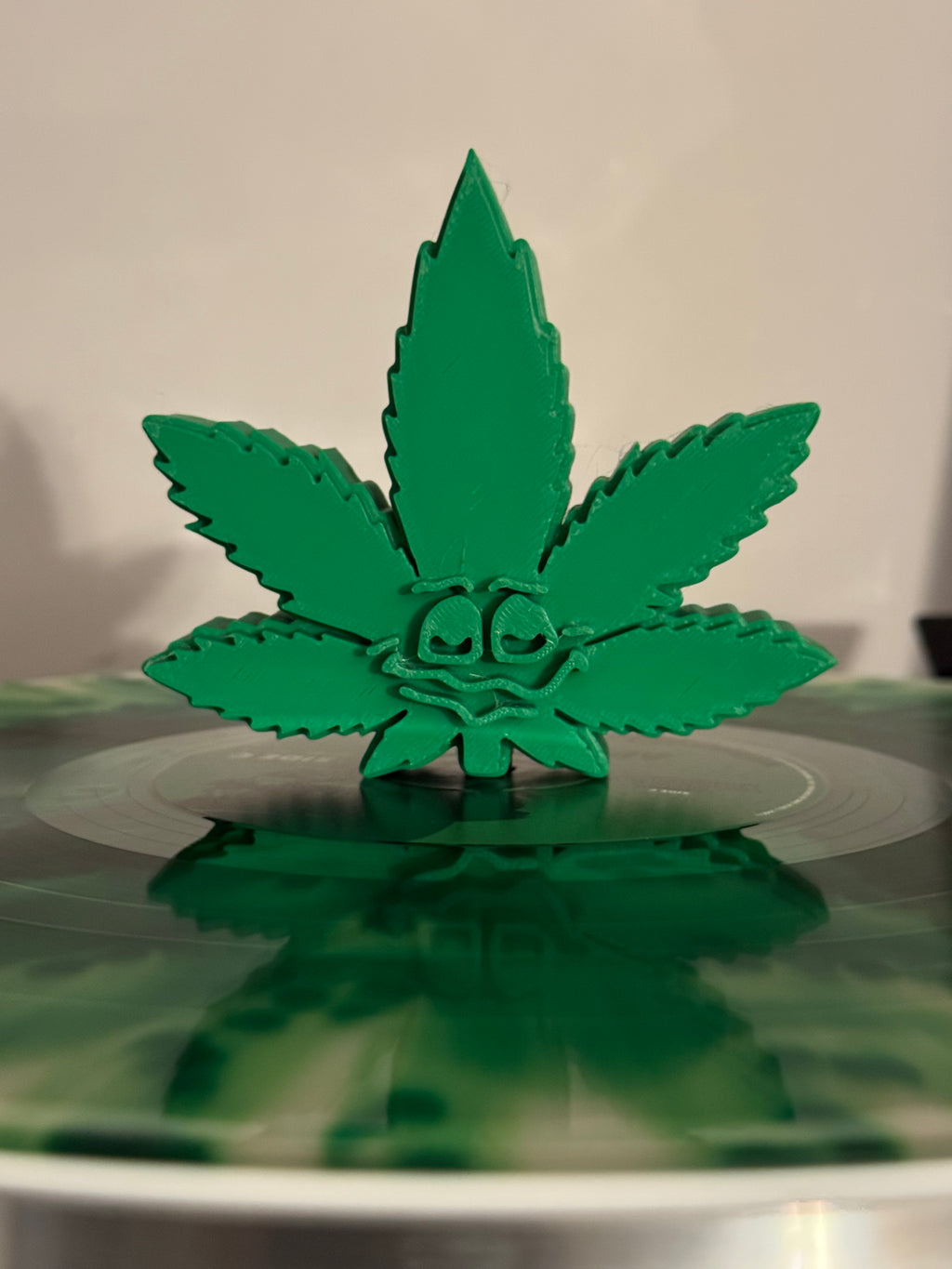 Leaf Face Vinyl Record Topper