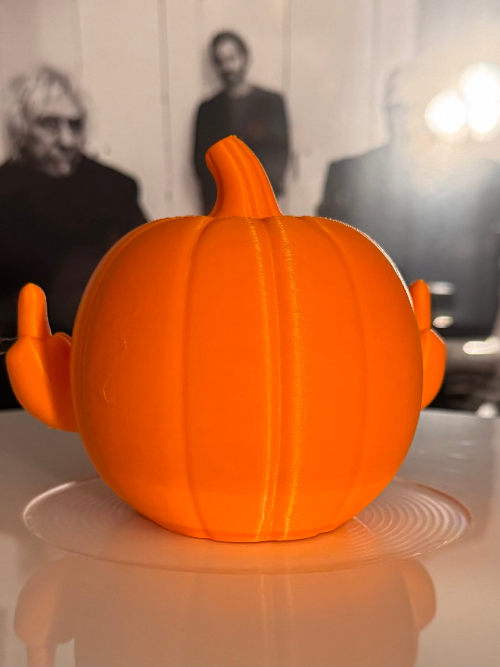 Rude Jack-o-lantern vinyl topper