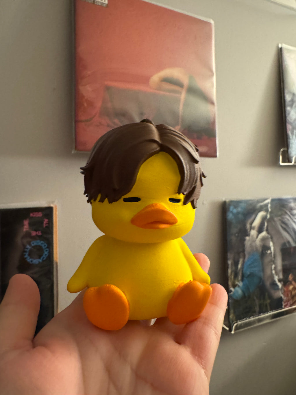 Numbered Duck vinyl record topper