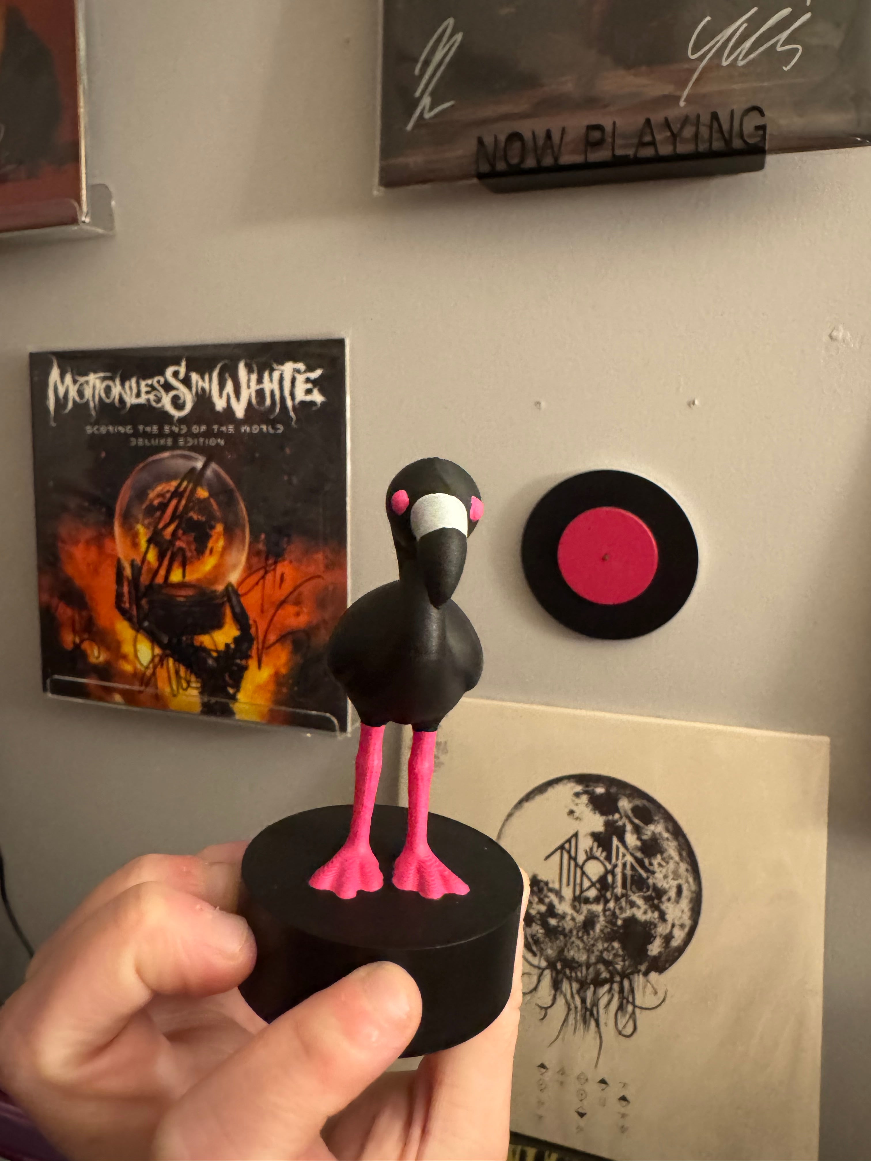 Flamingo Vinyl Record Topper
