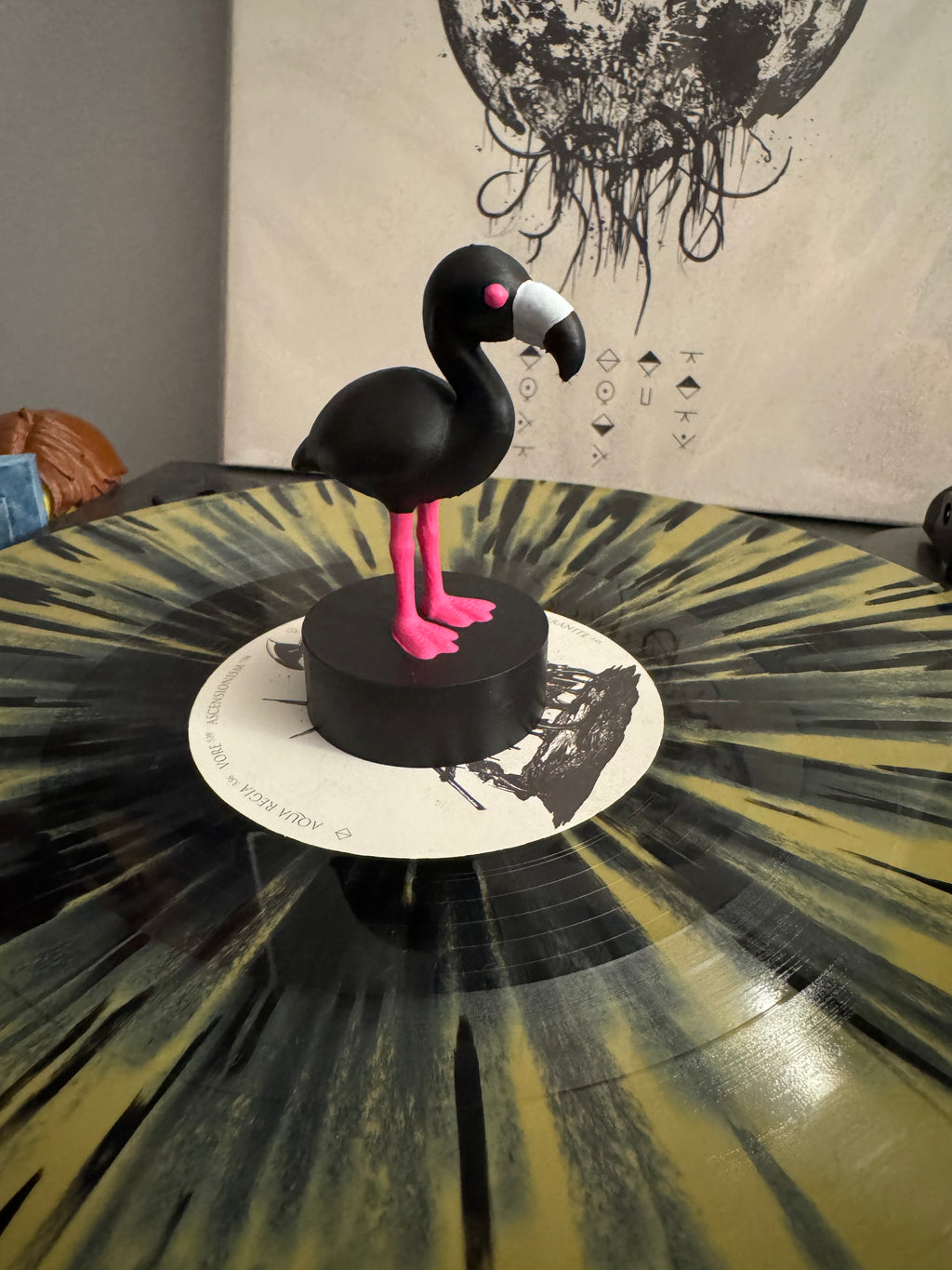 Flamingo Vinyl Record Topper