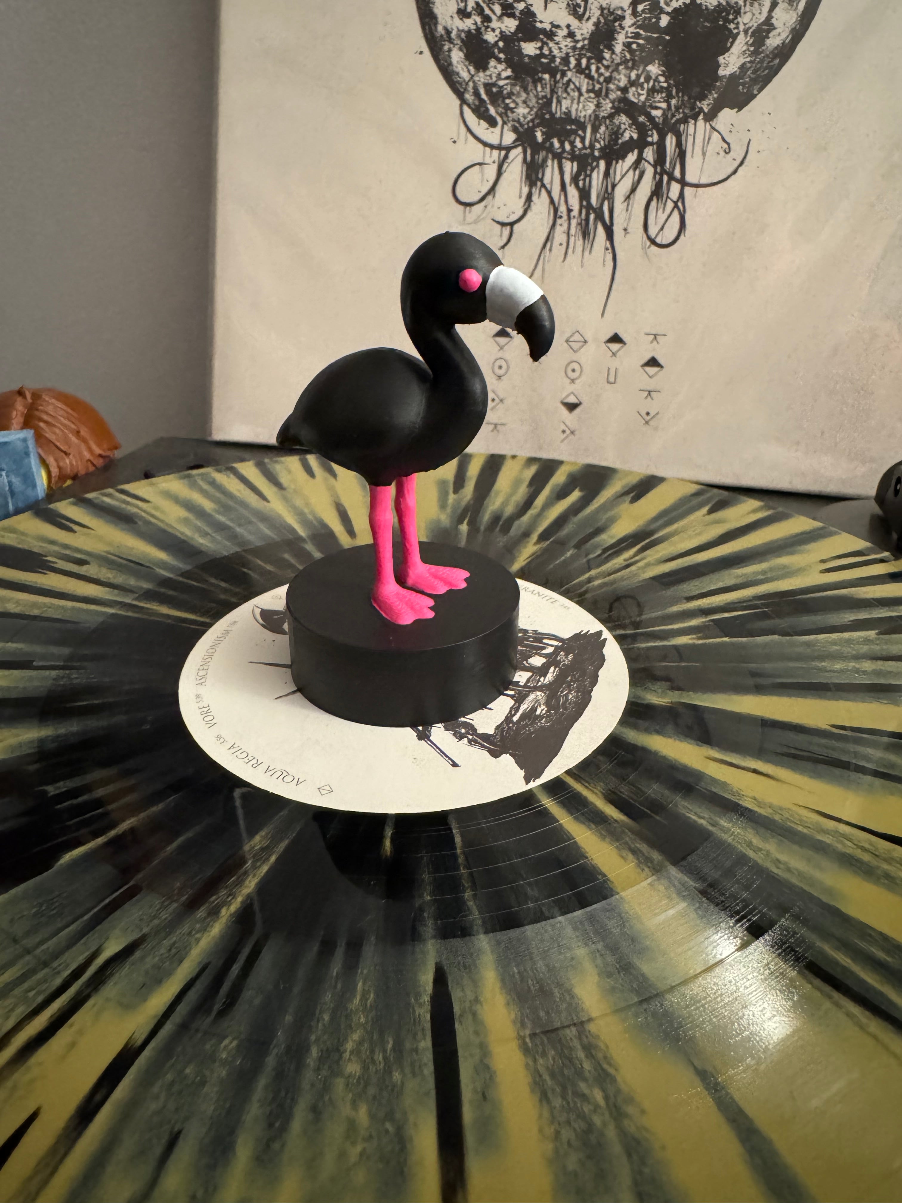 Flamingo Vinyl Record Topper