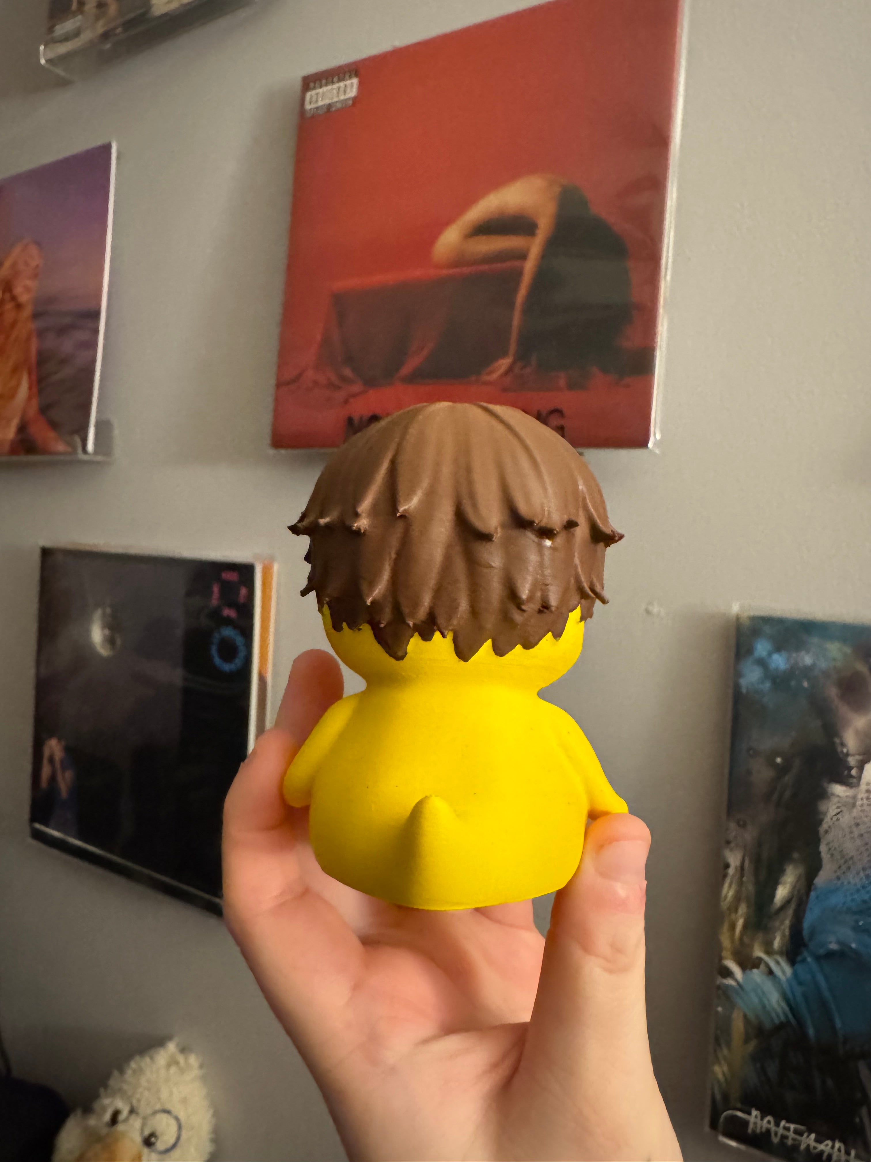 Numbered Duck vinyl record topper