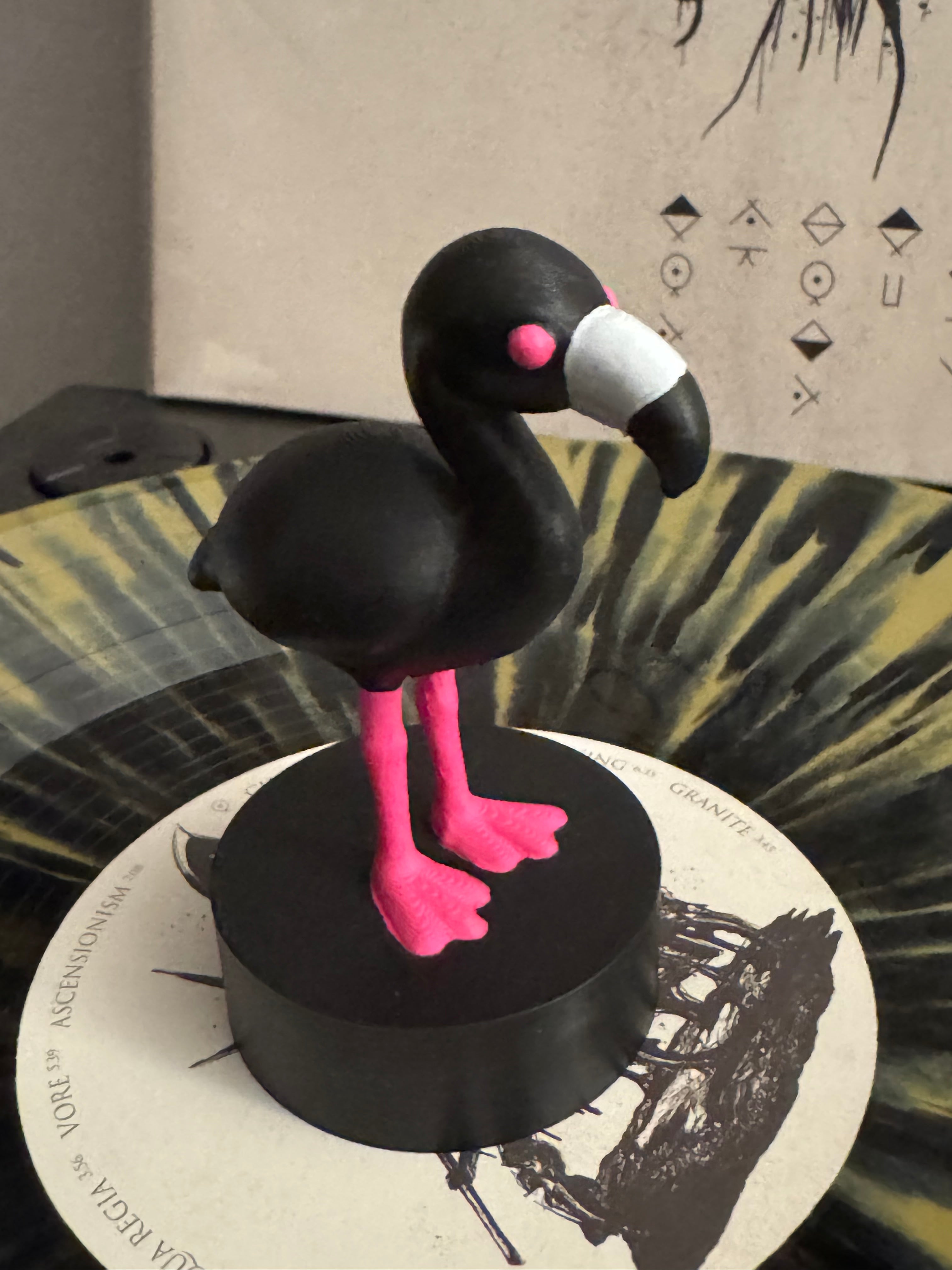 Flamingo Vinyl Record Topper