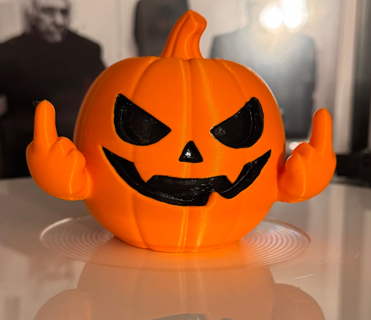 Rude Jack-o-lantern vinyl topper