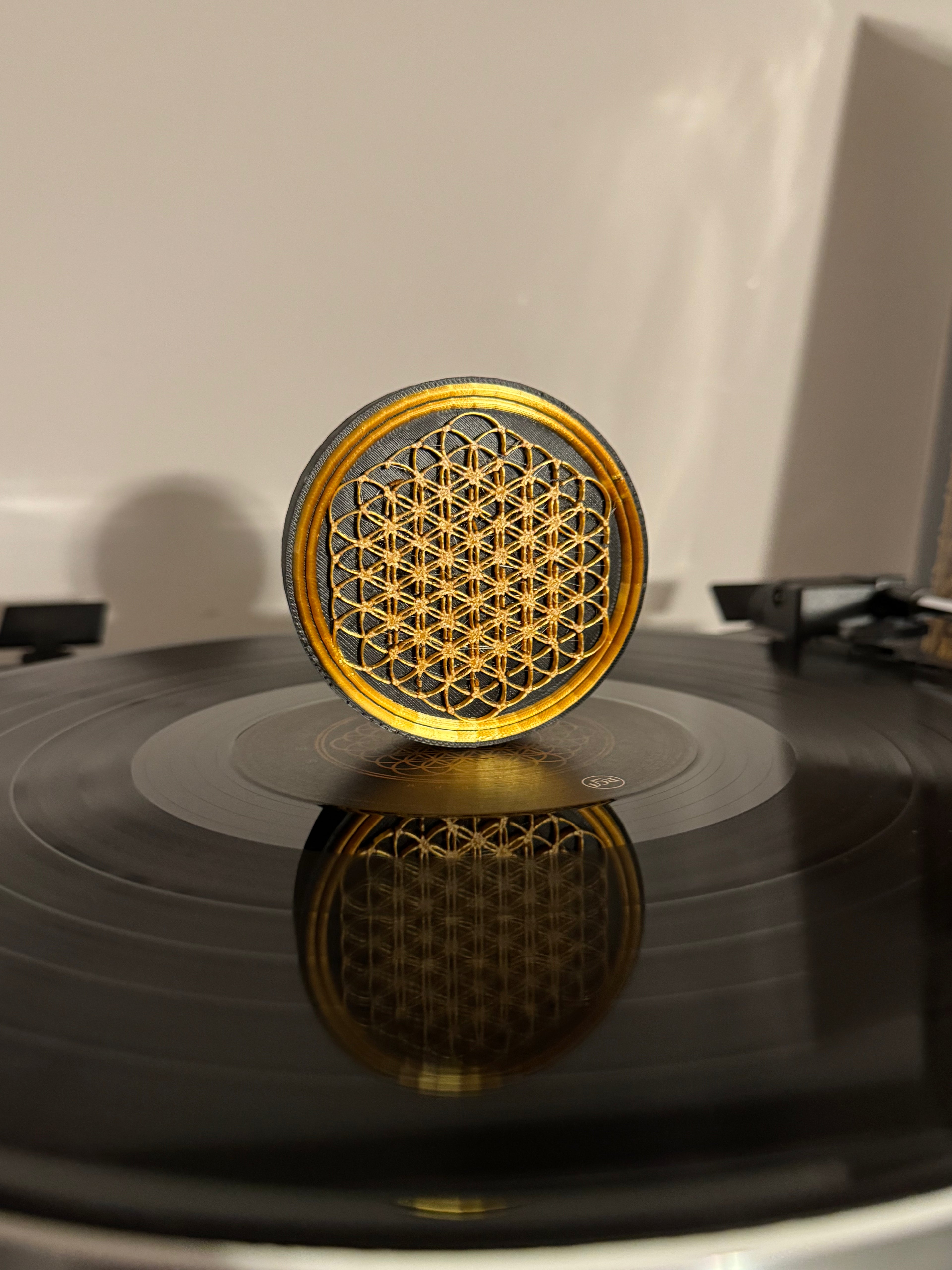 Flower of Life Vinyl Record Topper