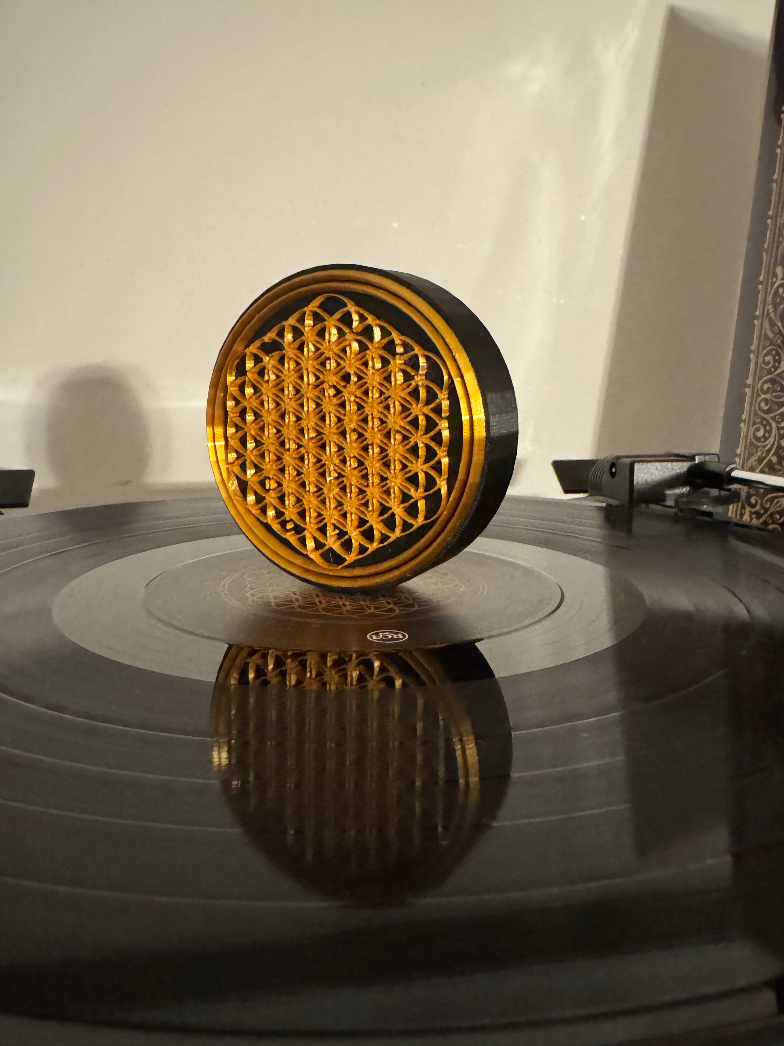 Flower of Life Vinyl Record Topper