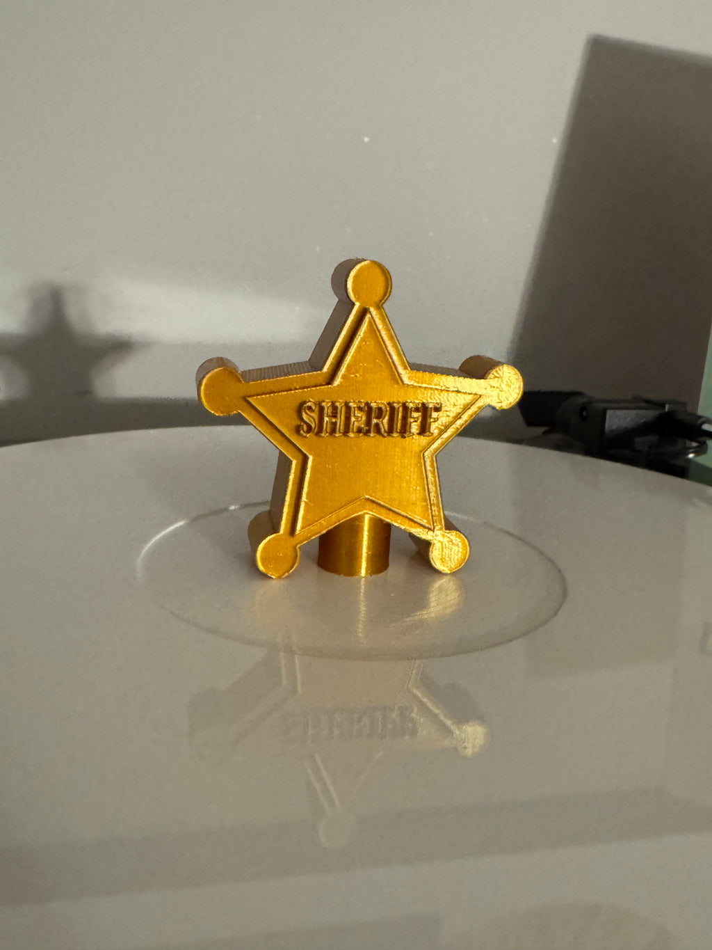 Sheriff’s Badge Vinyl Record Topper