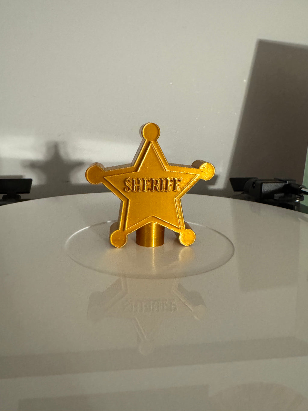 Sheriff’s Badge Vinyl Record Topper